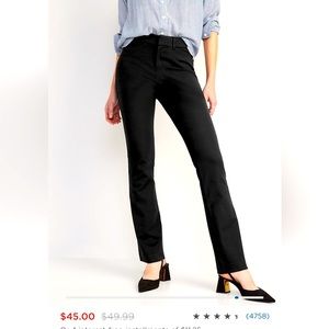 Old Navy High Waisted Pixie Pants Flare Leg in Black Size 12.